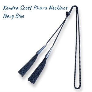Kendra Scott Phara Necklace Matte Navy Blue NWOT